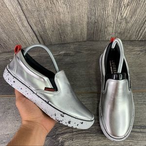 Skechers NASA Street V Lites Rocket Slip On Sneakers Metallic Silver 155271